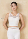 [LUX03C] Áo Tập Jacquard Lace