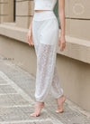 [LUX02A] Quần Tập Ống Rộng Jacquard Lace