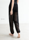 [LUX02B] Quần Tập Ống Rộng Jacquard Lace