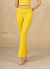 [LUX03D] Quần Tập Loe Yellow Jacquard Lace