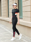 [LUX71] Zipper Short Sleeve Set