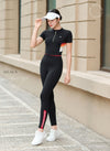 [LUX71] Zipper Short Sleeve Set