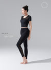 [LUX70] Short Sleeve Set Jacquard Lace