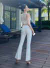 [LUX03C] Set Ống Loe Jacquard Lace